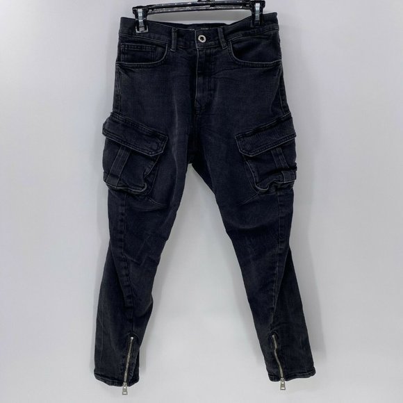 Zara Other - Zara Man cropped zip ankle cargo jeans sz US 30